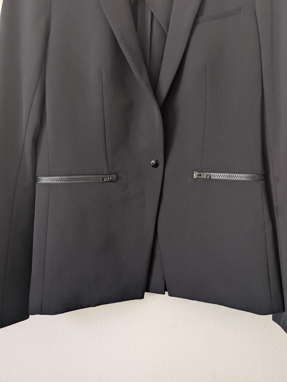 Veronica Beard Scuba Dickey Jacket Blazer Stretch Black Size 2 - Picture 5 of 11